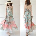 Bohemian Chiffon Dress tube sling beach skirt