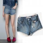 Rivet Denim Wash Short Punk ..