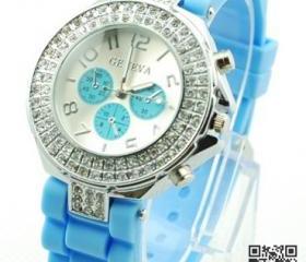Women Jelly Wristwatch Luxury Crystal Watches 8colors