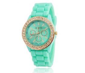 Mint Green Women Wristwatch Luxury Crystal Watches 5colors
