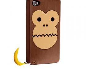 iPhone 4/4S case Monkey-inspired silicone case with banana
