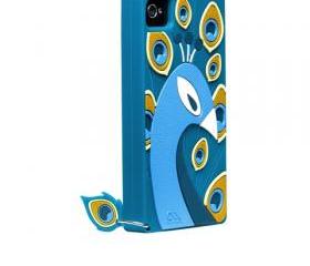 iPhone 4/4S case Chic Peacock silicone case