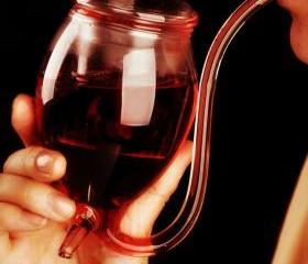 Geek 11Ounce Sucking Wine Glass Cup -Just like a vampire sucks blood