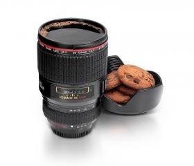 Geek Camera Lens Cup Top Stylish Coffee Mug
