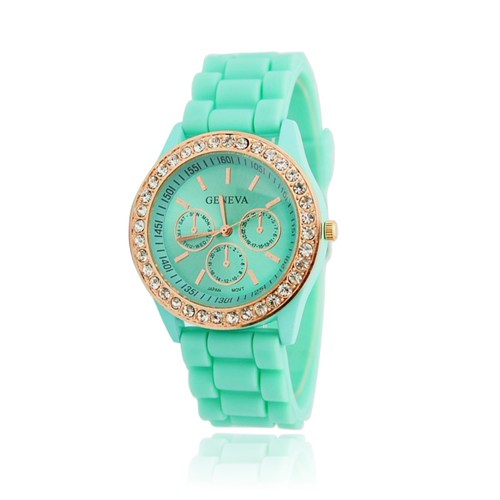 Mint Green Women Wristwatch Luxury Crystal Watches 5colors on Luulla