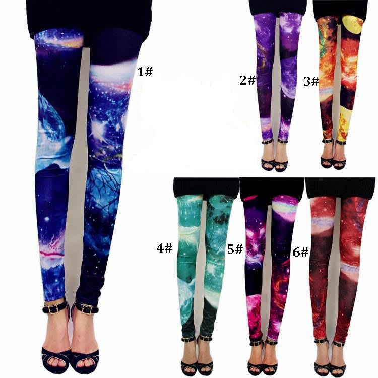 Women's Digital Print Stretchy Ankle Leggings Tights Surfing Leggings Women Swim Tights Swimming Pants Sun